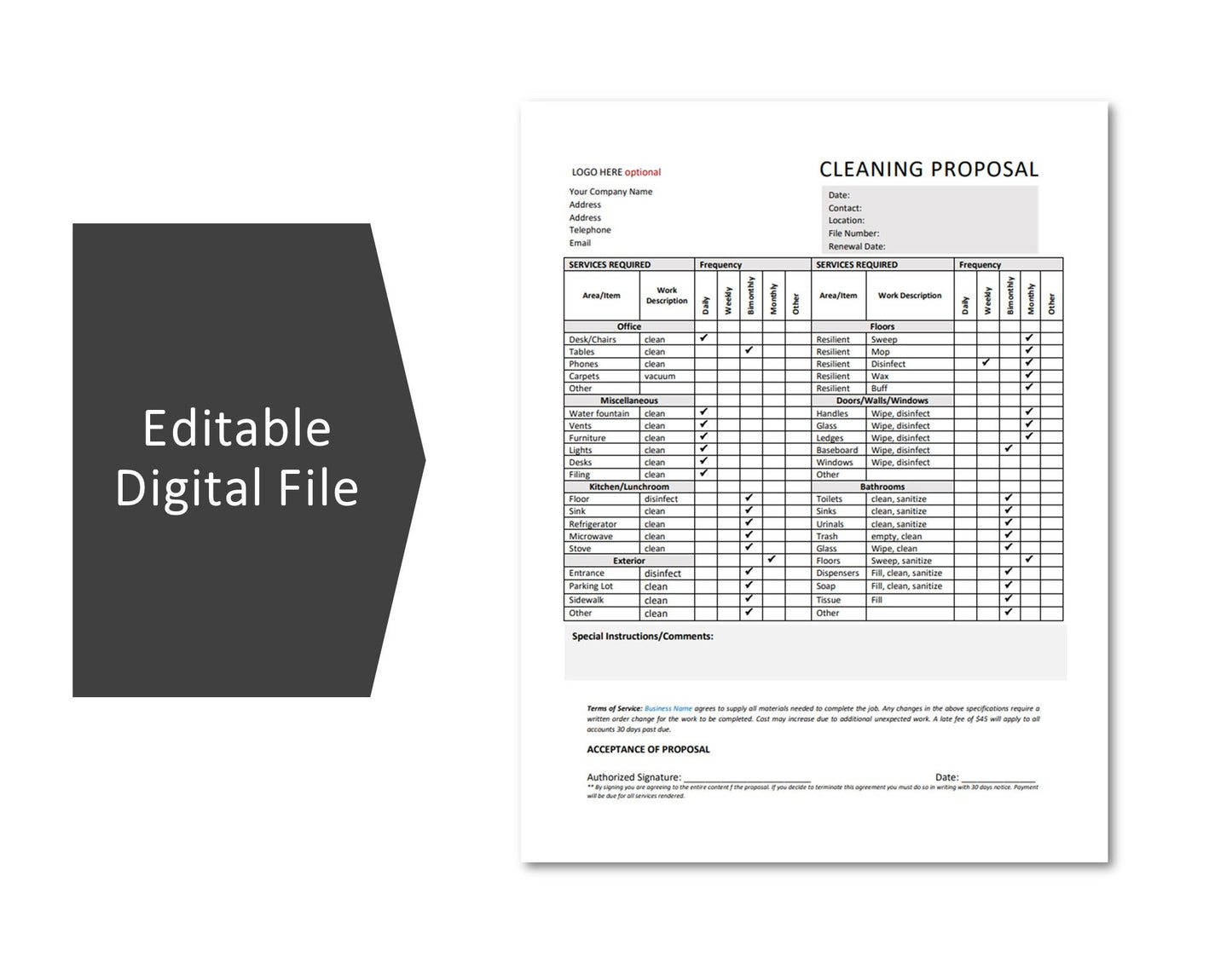 Cleaning Service Proposal