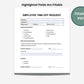 Employee Time-off Request Template