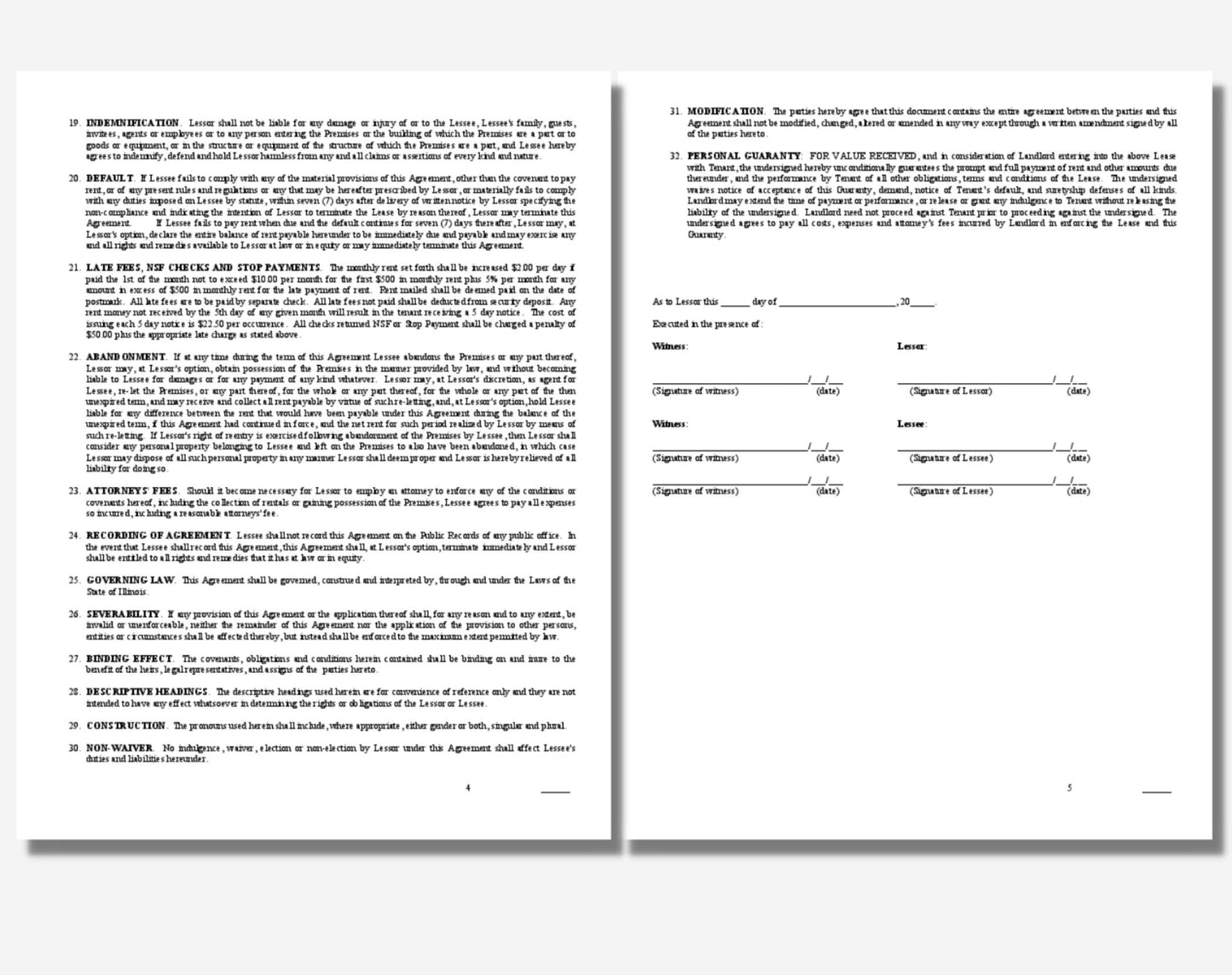 Rental Lease Agreement