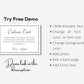 Minimalist Enclosure Card Template Printable - Digital Doc Inc