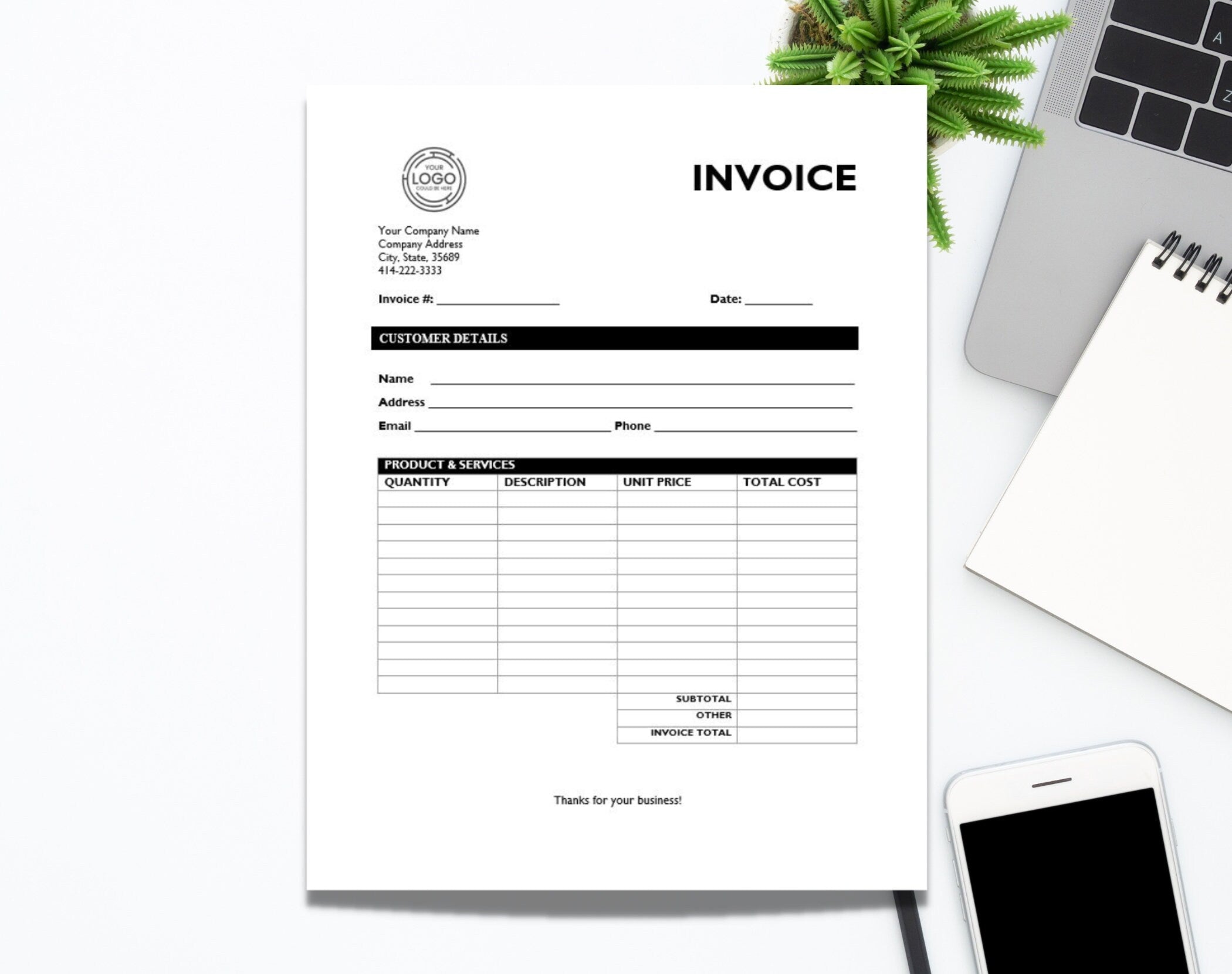 Google Forms Invoice Template Digital Doc Inc