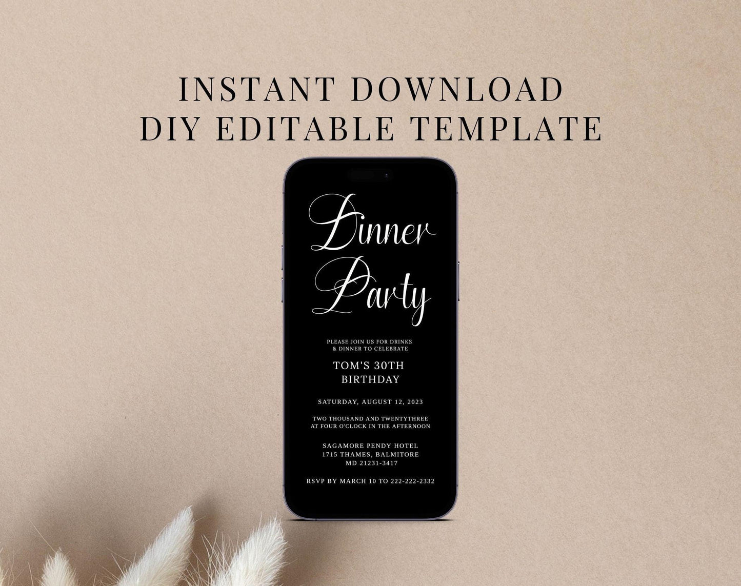 Birthday party phone invitation - Digital Doc Inc