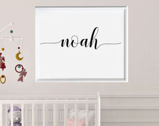 Baby Nursery Name Sign Decor