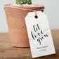 Let Love Grow Wedding Tags