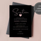 Editable 16th Sweet Sixteen Birthday Invitation - Digital Doc Inc