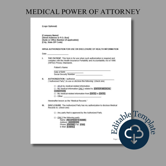 General Power of Attorney Form Template